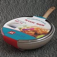 Chảo đá trắng sâu nắp kính MagicMom
