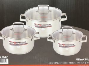 Bộ nồi inox 3 đáy Happycook HC 06MLXP