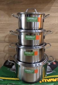 Bộ 4 nồi inox 3 đáy Cavalli 7879