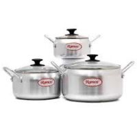 Bộ 3 nồi nhôm nắp kính Ramos