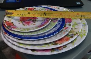 Dĩa cạn (nhựa melamine Trido)