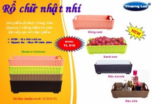 Rổ chữ nhật nhí