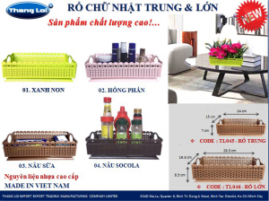 Rổ chữ nhật trung, chữ nhật lớn