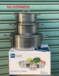 Bộ nồi inox 1 đáy HT Cook