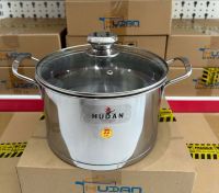 Nồi inox 3 đáy nắp kính