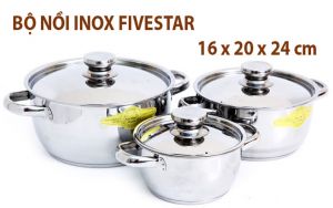 Bộ 3 nồi 3 đáy Cool Fivestar