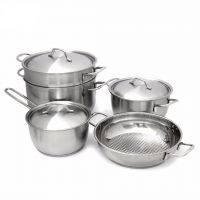 Bộ nồi Fivestar 5 món 3 đáy nắp inox