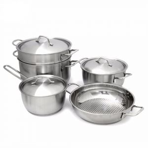 Bộ nồi Fivestar 5 món 3 đáy nắp inox